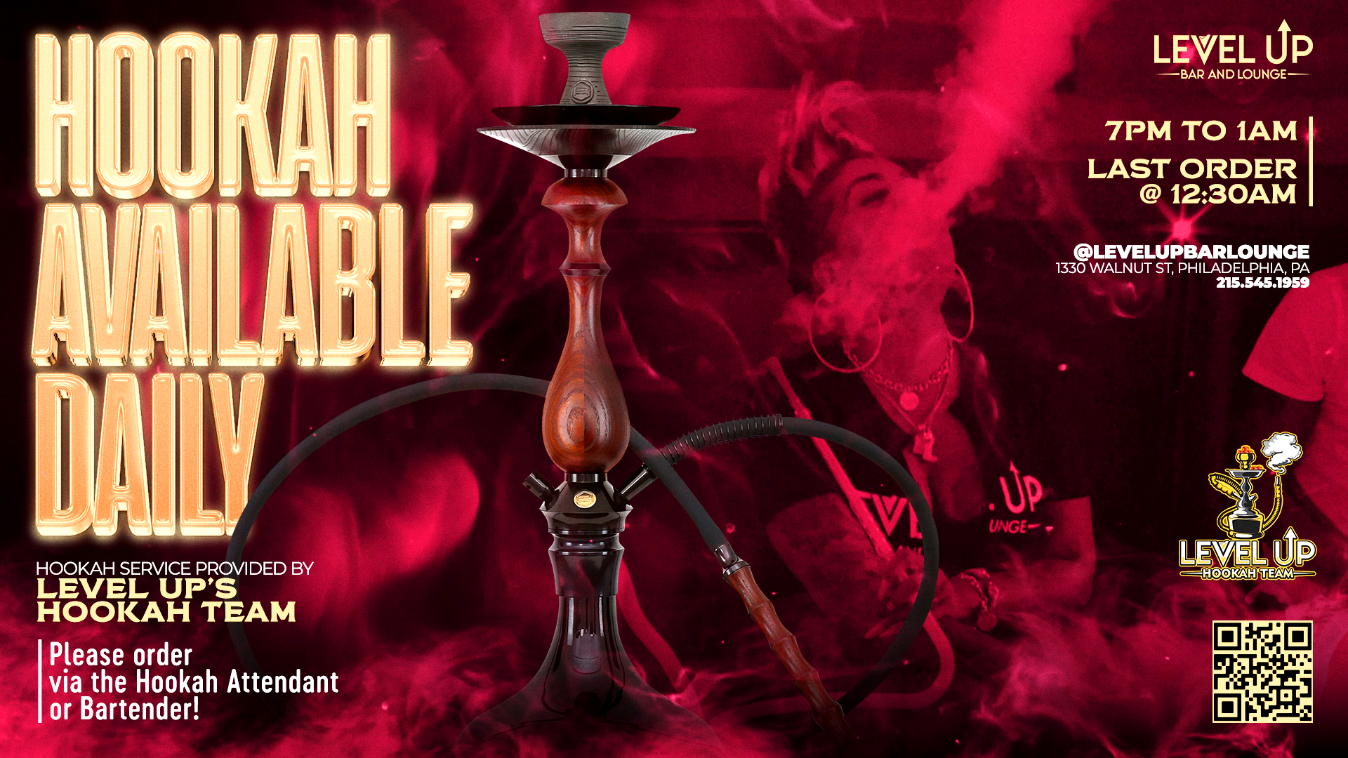 Hookah Available Daily 1920x1080